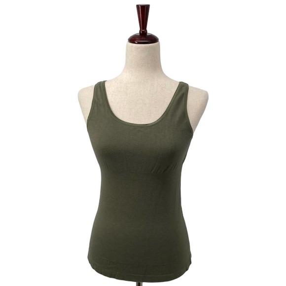 Yummie by Heather Thomson Other - Yummie Reversible Tank Top Shapewear Cami Olive Army Green
